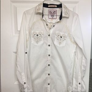 NWOT Roar signature western shirt